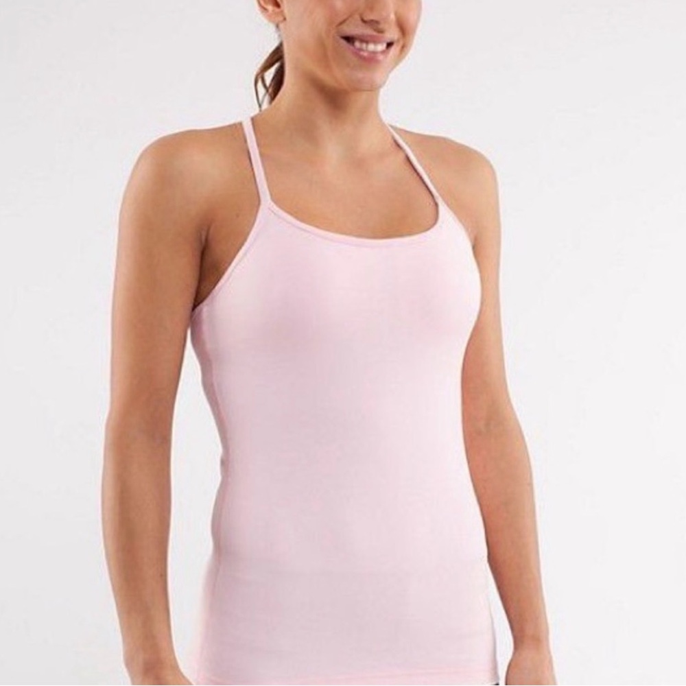 Women's Lululemon Power Y Pink Tank Top size 6